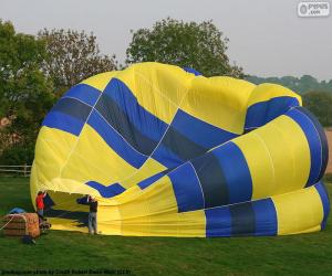 Puzzle Préparation de la montgolfière