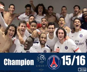 Puzzle PSG champion 2015-2016