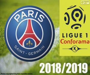 Puzzle PSG, champion 2018-2019