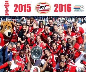 Puzzle PSV Eindhoven, champion 2015-2016