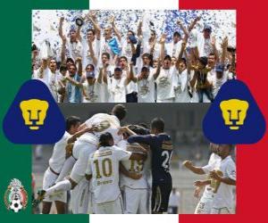 Puzzle Pumas UNAM, Champion Clausura 2011 au Mexique  