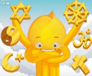 Puzzle Pypus et les religions