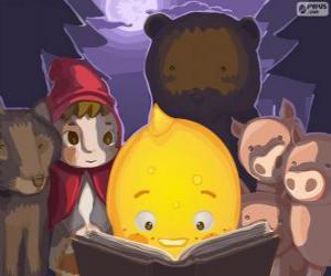 Puzzle Pypus à la lecture de contes pour enfants