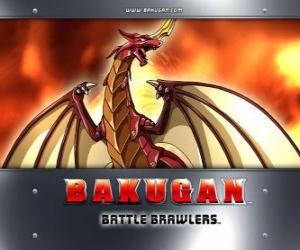 Puzzle Pyrus Drago est le gardien Bakugan de Dan