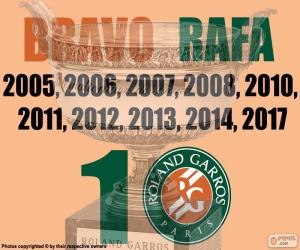 Puzzle Rafa Nadal, 10 Roland Garros