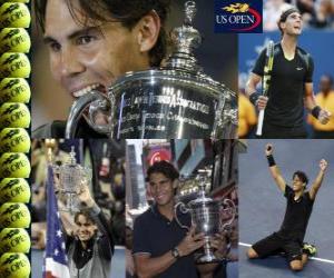 Puzzle Rafael Nadal champion US Open de tennis 2010