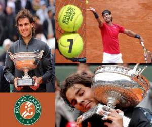 Puzzle Rafael Nadal Roland Garros champion 2012