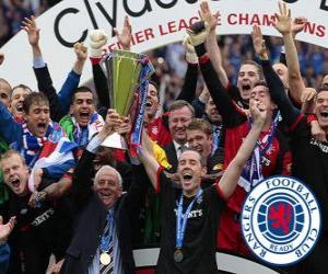 Puzzle Rangers FC, Rangers de Glasgow, qui a remporté la Ligue de football écossais 2010-2011
