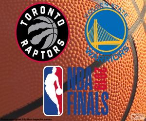 Puzzle Raptors-Warriors, finales NBA 2019