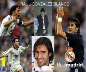 Puzzle Raúl González Blanco attaquant du Real Madrid CF entre 1994 et 2010