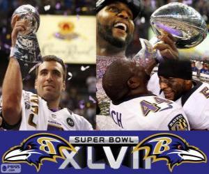 Puzzle Ravens de Baltimore Champions Super Bowl 2013