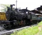 Train à vapeur garées