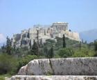 Vue des temples de une cité grecque