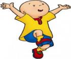 Caillou, de bonheur et à bras ouverts en été