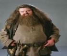 Rubeus Hagrid, un demi-géant qui est le gardien des Clés et des Lieux à Poudlard