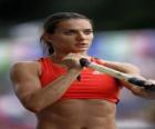 Yelena Isinbayeva prêt à sauter