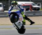 Valentino Rossi en levant roue