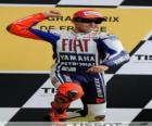 Jorge Lorenzo dans le pódium