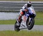 Jorge Lorenzo en levant roue