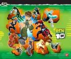 Ben 10 avec Omnitrix et ses 10 personnalités extraterrestres