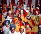 Groupe de clowns
