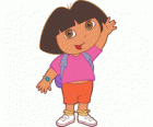 Dora l'exploratrice, avec une chemise rose