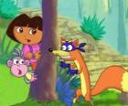 Dora et Babouche le singe se cacher le méchant de Zorro