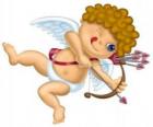 Cupidon tirant une flèche à l'arc