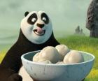 Kung Fu Panda veut manger quelques biscuits à base de riz