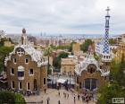 Vue de Barcelone depuis la terrasse du Park Güell