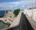 L'île de Mozambique, une ville fortifiée de Mozambique, un ancien comptoir portugais situé sur la route maritime vers l'Inde. Mozambique.