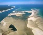 Parc national du Banc d'Arguin, situé le long de la côte atlantique. Mauritanie.