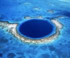 Grand Trou Bleu, déduction faite des réserves de Belize Barrier Reef