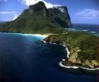 Îles Lord Howe, cet archipel est un exemple de générer un ensemble d'îles océaniques isolées par l'activité volcanique sous-marine. Australie.