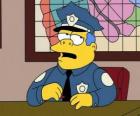 Clancy Wiggum - Chef Wiggum et son bureau