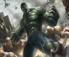 Hulk avec un pouvoir pratiquement illimité est l'un des super héros les plus célèbres
