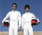 Pedro Martinez de la Rosa et Kamui Kobayashi, les pilotes BMW Sauber F1 Team