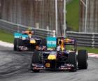 Sebastian Vettel, Mark Webber - Red Bull - Sepang 2010