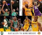 NBA final 2009-10, Arrière, Ray Allen (Celtics) vs Kobe Bryant (Lakers)