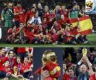 L'Espagne, champion de la Coupe du Monde Afrique du Sud 2010