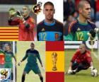 Víctor Valdés (La panthère Hospitalet) gardien de but de la sélection espagnole