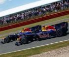 Mark Webber et Sebastian Vettel - Red Bull - Silverstone 2010