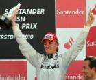 Silverstone Nico Rosberg - GP Mercedes - 2010 (3e rang)