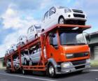 Transport par camion de voitures