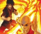 Zuko et Aang lutte