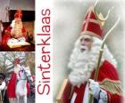 Sinterklaas. Saint-Nicolas apporte des cadeaux aux enfants dans les Pays-Bas, la Belgique et autres pays d'Europe centrale