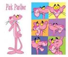La Panthère rose, une panthère élégant anthropomorphe avec beaucoup d'aventures drôles