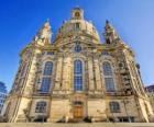 L'Eglise de Notre-Dame est une église baroque luthérienne et un symbole de la réconciliation, la Frauenkirche de Dresde, en Allemagne