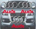 Logo d'Audi, marque automobile allemande