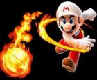 Mario à lancer une boule de feu